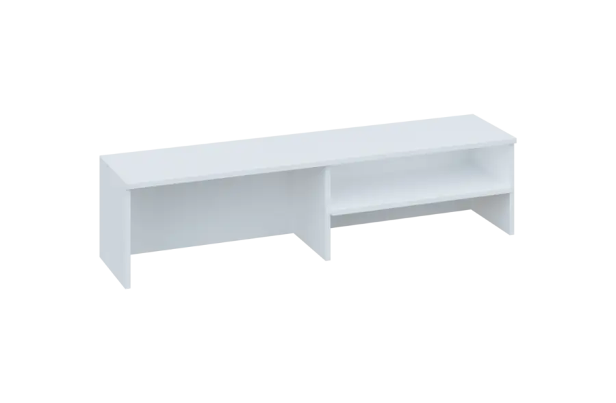 CNN 2 - 142 nástavba stolová, deska 25 mm, 342x1400x340, bílá